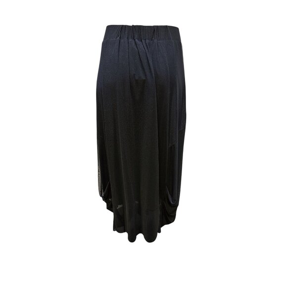 Alembika Black Sheer Maxi Skirt w/Layered Design - Picture 2 of 9